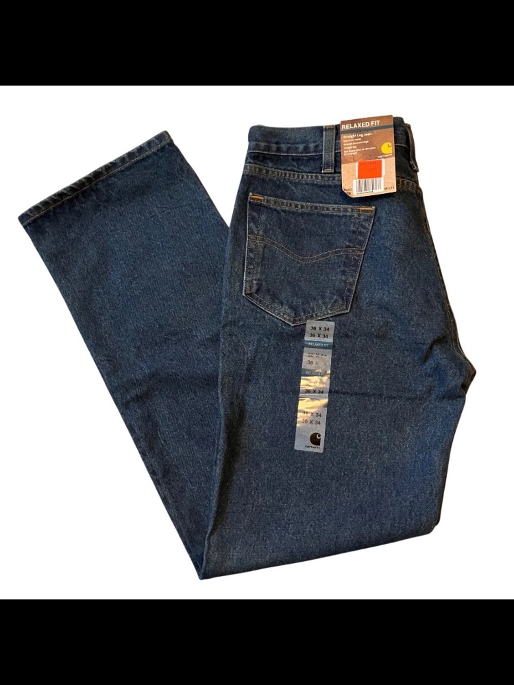 Mens Carhartt Jeans Relaxed Fit B460 DVB Blue Denim Pants